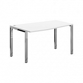 Купить xten gloss стол эргономичный xgct 149(l).1 белый/нержавеющая сталь 1400х900х750