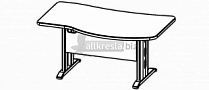 Купить берлин rus стол с брифинг-зоной на металлическом l-каркасе сбзм 140 l/r (140х100х74)