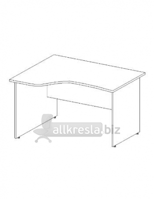 Купить эрго rus стол с асимметричной столешницей на лдсп каркасе с приставной стороной 60 см са3-14l (1400х900х760)