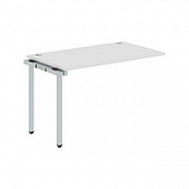 Купить xten-s стол промежуточный xist 1270 белый/алюминий 1200х700х750