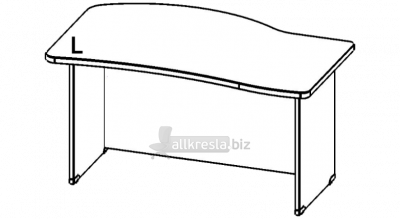Купить берлин rus стол с брифинг зоной низкая панель сбзнп 180 l/r (180х100х74)