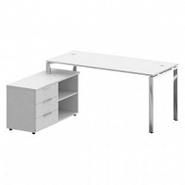 Купить metal system direct стол руковододителя с тумбой левый бг.срт-4.7 (l)