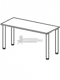 Купить эрго rus стол письменный на п-образном каркасе (труба круглого сечения d=40 мм) глубина - 60 см еr01.0911 (1600x600x760)