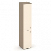 Купить estetica шкаф высокий узкий левый (1 низкий фасад лдсп+1 средний фасад лдсп) es.su-1.3 (l)