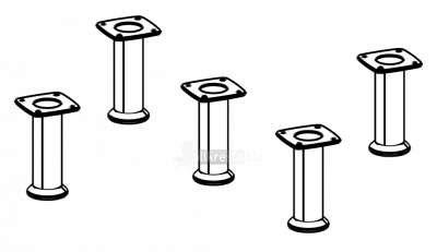 Купить берлин rus комплект цокольных опор (комплект 5 шт.) опора цокольная (о.120/5)