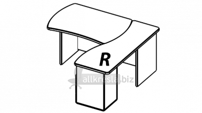 Купить берлин rus угловое рабочее место с низкой панелью урмнп 220 l/r (220х160х74)