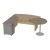 Купить берлин rus стол руководителя угловой с тумбой и брифингом сртб 18-150l (235х200х76)