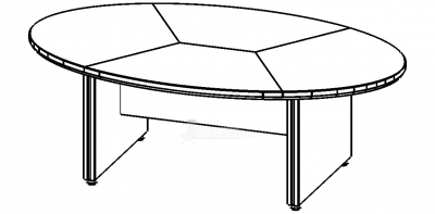 Купить берлин rus конференц стол комбинированный кск 216 (216х130х74)