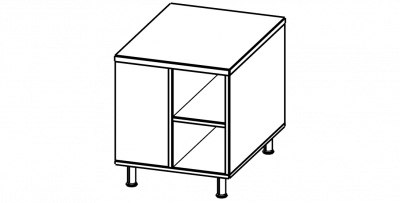 Купить берлин rus тумба для ксерокса на цокольных опорах тк 081 (80х60х69)