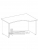 Купить эрго rus стол с асимметричной столешницей на лдсп каркасе и царгой до пола, с приставной стороной 60 см са3-16rиу (1600х900х760)