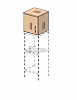 Купить эрго rus антресоль к шкафу 05н130 l/r (400x450x410)