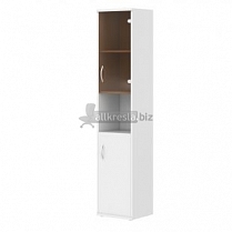 Купить imago шкаф колонка с малой глухой и стеклянной дверьми су-1.4(r)