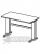 Купить эрго rus стол письменный на металлокаркасе глубина - 600 мм ем-106 (1400х600х760)