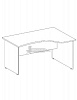 Купить эрго rus стол с асимметричной столешницей на лдсп каркасе с приставной стороной 60 см са3-16r (1600х900х760)