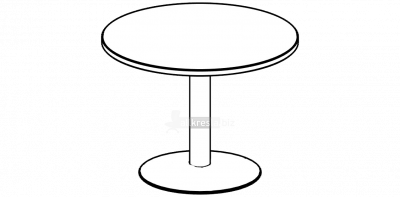 Купить берлин rus конференц стол круглый на опоре с основанием диаметр основания опоры d=500 d=700 кскб 100 d=500 (100х100х74)