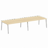 Купить metal system перег. стол (2 столешницы) на а-образном м/к (3600*1235*750)