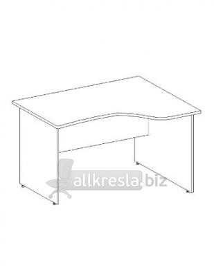 Купить эрго rus стол с асимметричной столешницей на лдсп каркасе с приставной стороной 60 см са3-14r (1400х900х760)