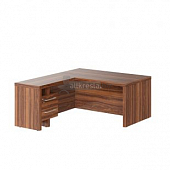 Купить zenn стол руководителя с тумбой приставной zct 1619h(l) (1600х1900х745)
