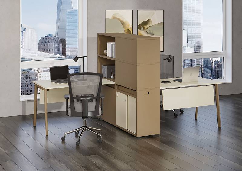 Купить ESTETICA - офисная мебель с металлическими опарами круглого сечения и прямоугольного - фото 7