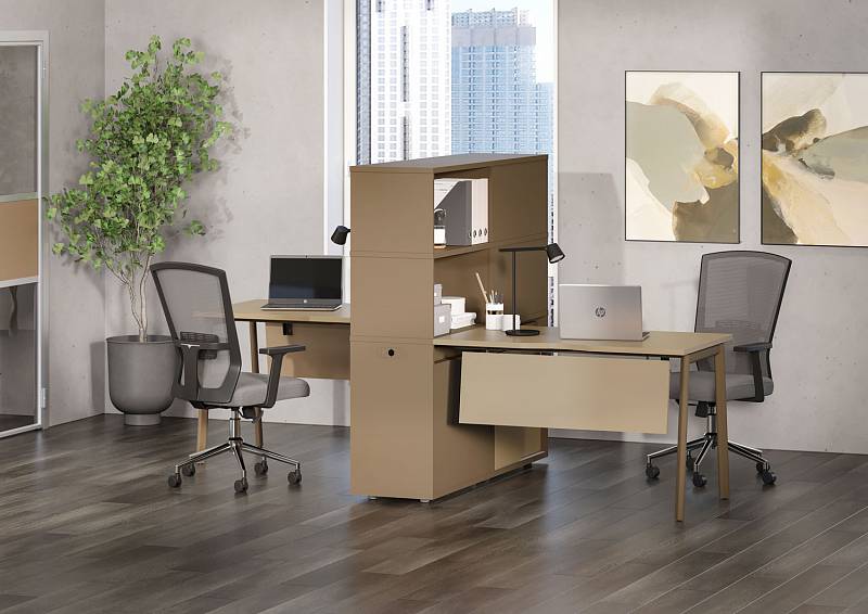 Купить ESTETICA - офисная мебель с металлическими опарами круглого сечения и прямоугольного - фото 3